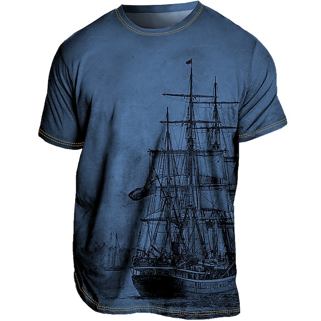 Bequemes Herren-Grafik-Shirt für den Sommer – stylisch, atmungsaktiv & lässig