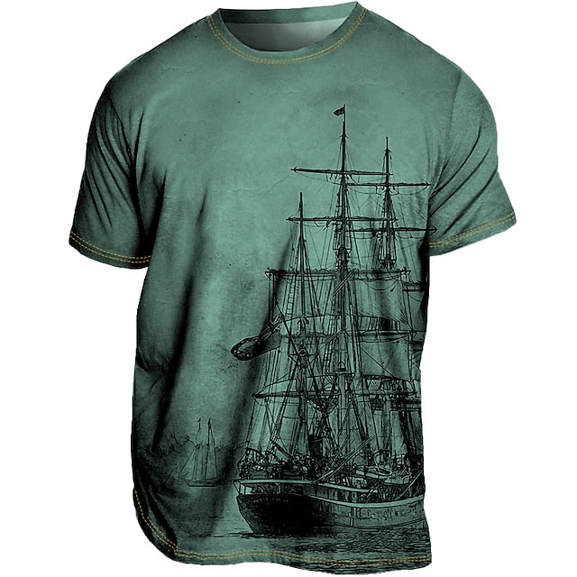 Bequemes Herren-Grafik-Shirt für den Sommer – stylisch, atmungsaktiv & lässig