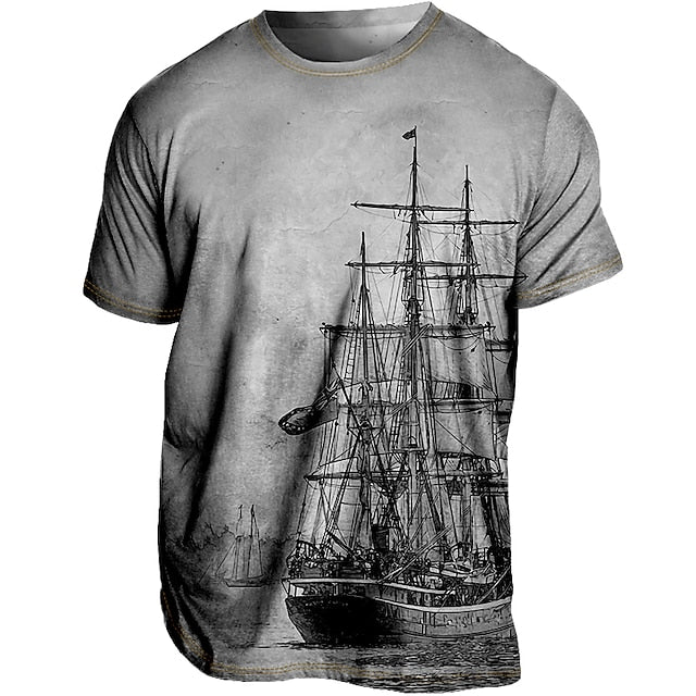 Bequemes Herren-Grafik-Shirt für den Sommer – stylisch, atmungsaktiv & lässig