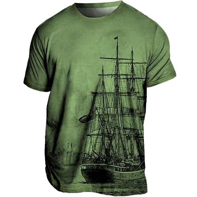 Bequemes Herren-Grafik-Shirt für den Sommer – stylisch, atmungsaktiv & lässig