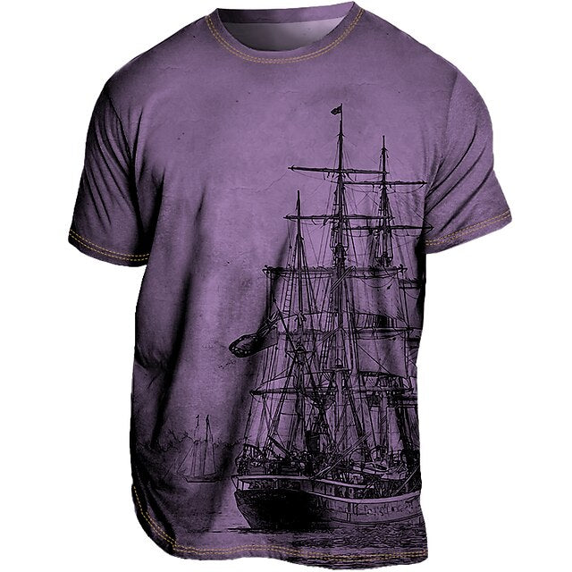 Bequemes Herren-Grafik-Shirt für den Sommer – stylisch, atmungsaktiv & lässig