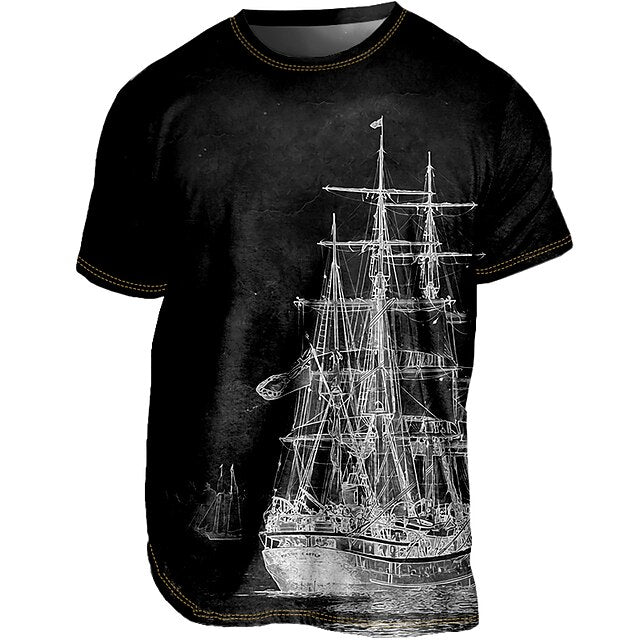 Bequemes Herren-Grafik-Shirt für den Sommer – stylisch, atmungsaktiv & lässig
