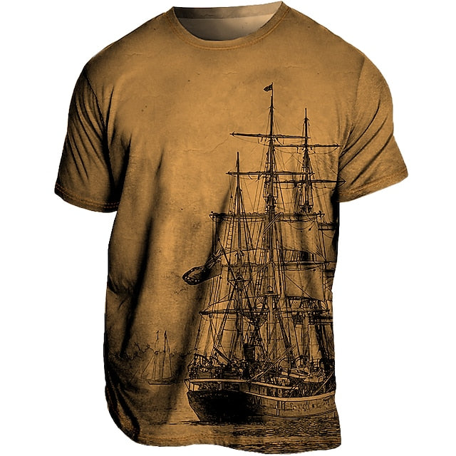 Bequemes Herren-Grafik-Shirt für den Sommer – stylisch, atmungsaktiv & lässig