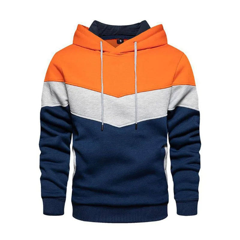 Bunter Winter-Kapuzenpullover für Männer, warm und stilvoll für kalte Herbst- und Wintertage