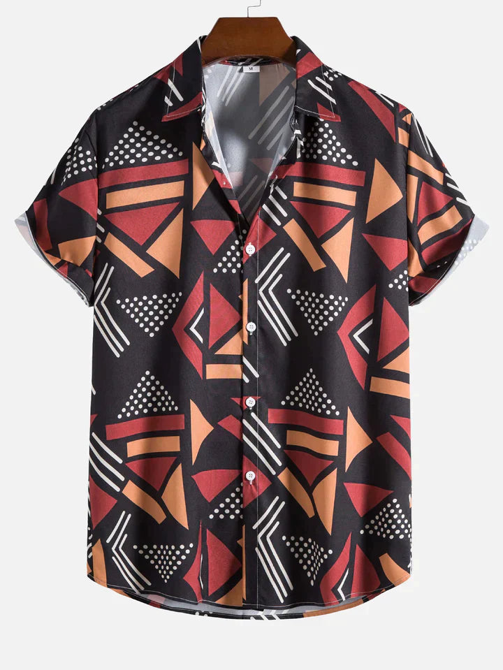 Cooles bedrucktes Shirt für den Sommer mit leichtem Stoff und trendigem Design