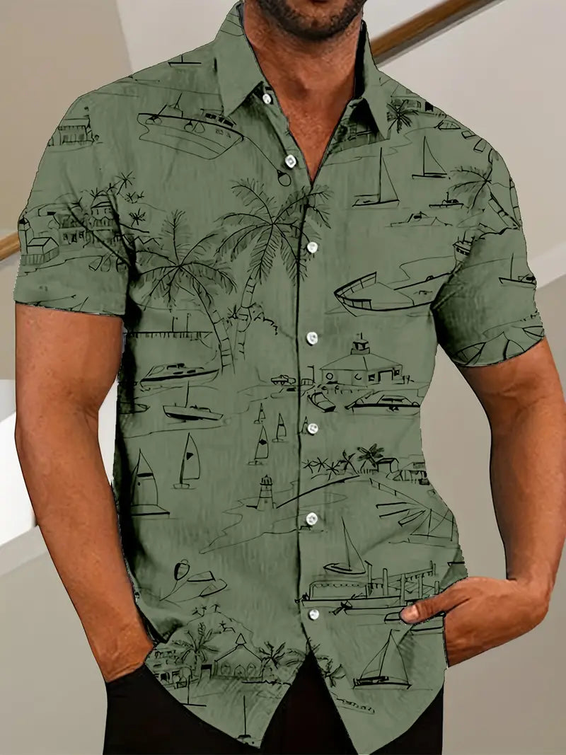 Leichtes und stilvolles Sommerhemd für Herren in modernem Design