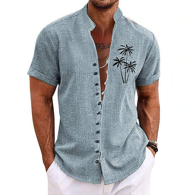 Cooles und stilvolles Palm Tree Sommerhemd für Männer – leicht, atmungsaktiv und perfekt für den Sommer