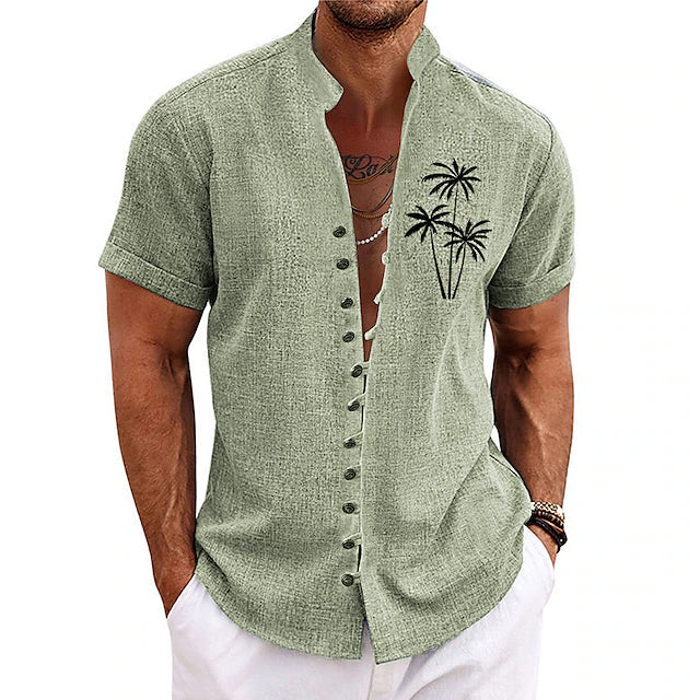 Cooles und stilvolles Palm Tree Sommerhemd für Männer – leicht, atmungsaktiv und perfekt für den Sommer