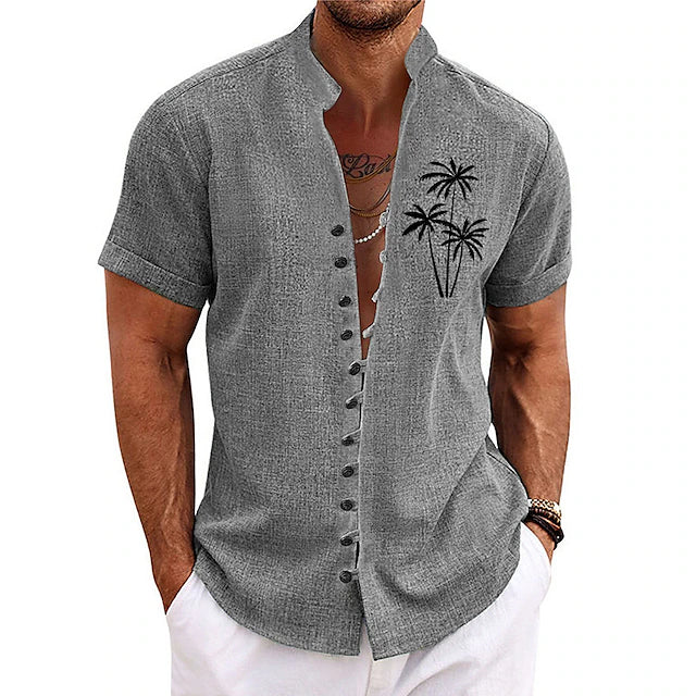 Cooles und stilvolles Palm Tree Sommerhemd für Männer – leicht, atmungsaktiv und perfekt für den Sommer