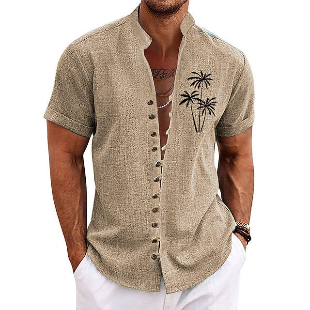Cooles und stilvolles Palm Tree Sommerhemd für Männer – leicht, atmungsaktiv und perfekt für den Sommer