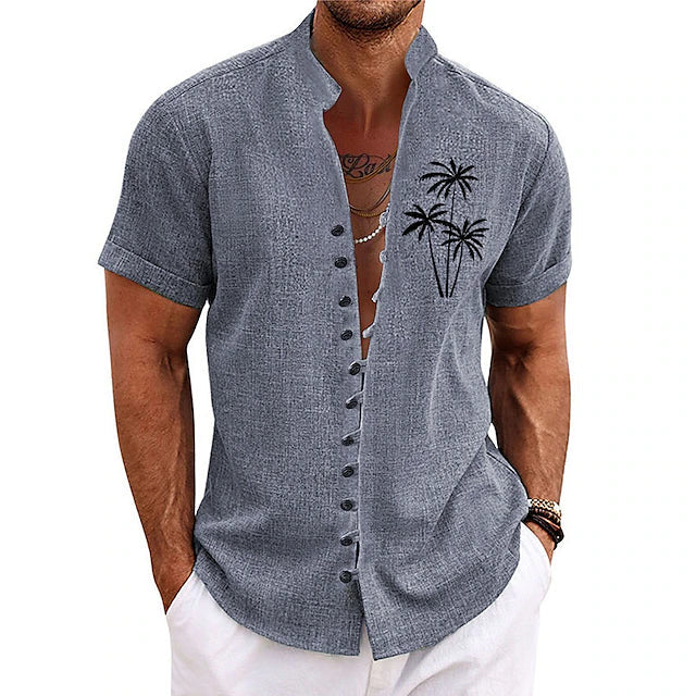 Cooles und stilvolles Palm Tree Sommerhemd für Männer – leicht, atmungsaktiv und perfekt für den Sommer