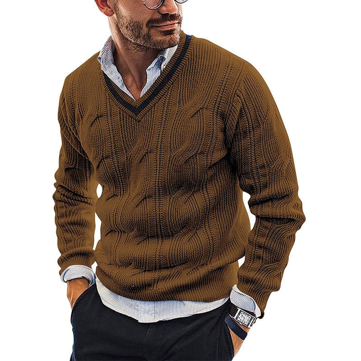 Edler warmer Pullover für Männer, ideal für kalte Herbst- und Wintertage