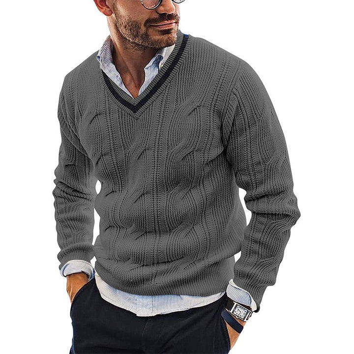 Edler warmer Pullover für Männer, ideal für kalte Herbst- und Wintertage