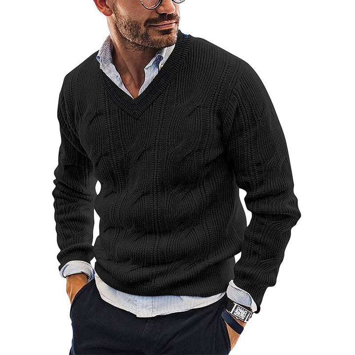 Edler warmer Pullover für Männer, ideal für kalte Herbst- und Wintertage