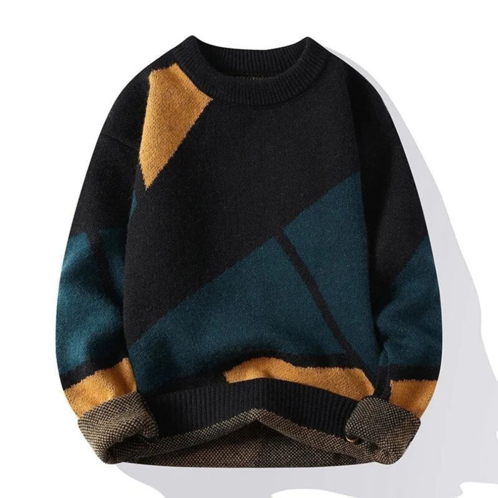 warmer Pullover für Männer, ideal für Herbst und Winter, mit weichem Material und modernem Design.