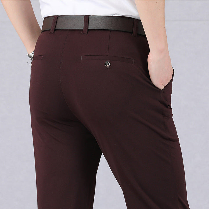 Elegante Anti-Knitter-Hose für Männer, ideal für Herbst- und Wintertage, sorgt für makellosen Stil und Komfort
