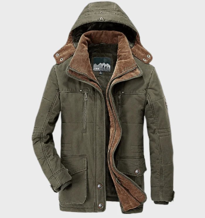 Elegante dicke Winterjacke für Männer – warm und stilvoll für kalte Tage.