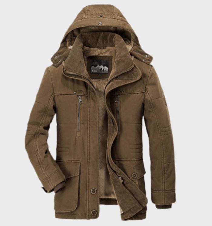 Elegante dicke Winterjacke für Männer – warm und stilvoll für kalte Tage.