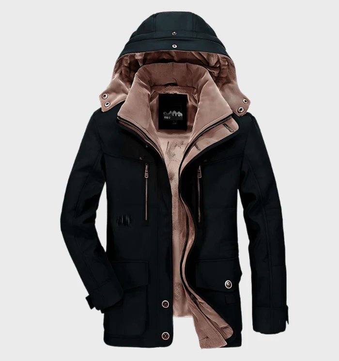 Elegante dicke Winterjacke für Männer – warm und stilvoll für kalte Tage.