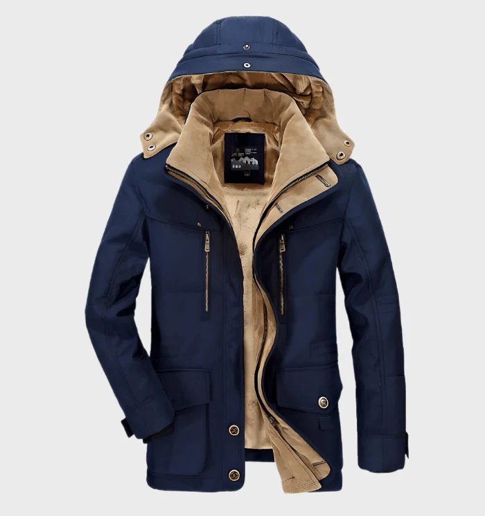Elegante dicke Winterjacke für Männer – warm und stilvoll für kalte Tage.