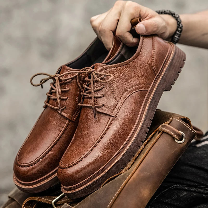 Elegante Herrenschuhe aus Leder, ideal für formelle Anlässe und stilvolle Outfits