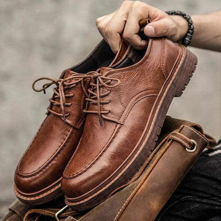 Elegante Herrenschuhe aus Leder, ideal für formelle Anlässe und stilvolle Outfits