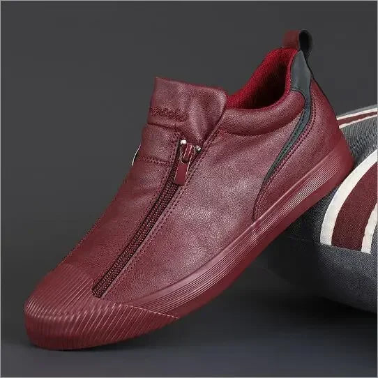 Elegante Herrenschuhe aus Leder, hochwertig verarbeitet, ideal für Herbst- und Wintertage