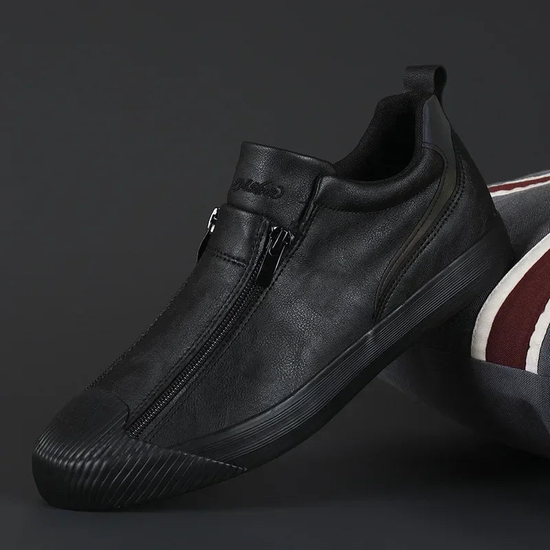 Elegante Herrenschuhe aus Leder, hochwertig verarbeitet, ideal für Herbst- und Wintertage