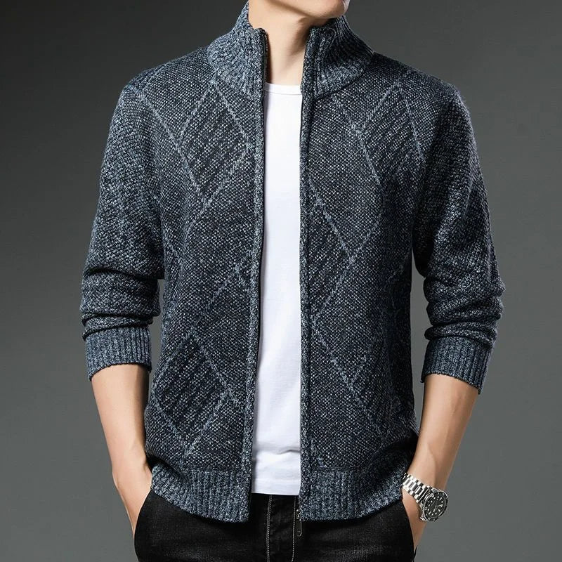 Elegante Slim-Fit-Jacke für Herren, ideal für stilvolle Herbst- und Winterlooks