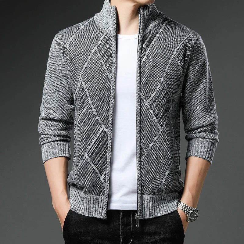 Elegante Slim-Fit-Jacke für Herren, ideal für stilvolle Herbst- und Winterlooks