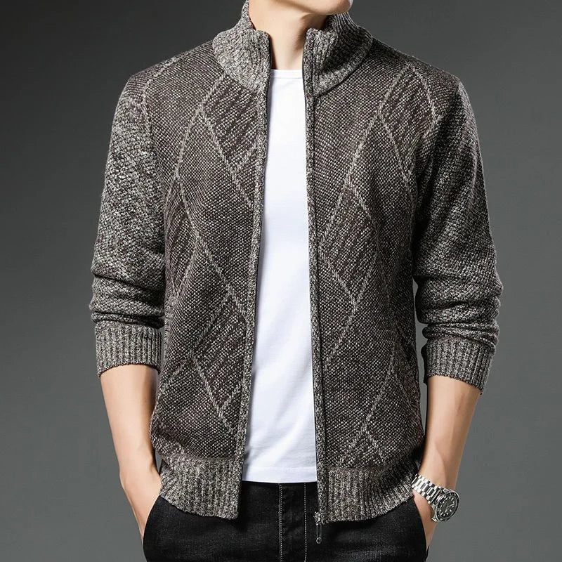 Elegante Slim-Fit-Jacke für Herren, ideal für stilvolle Herbst- und Winterlooks