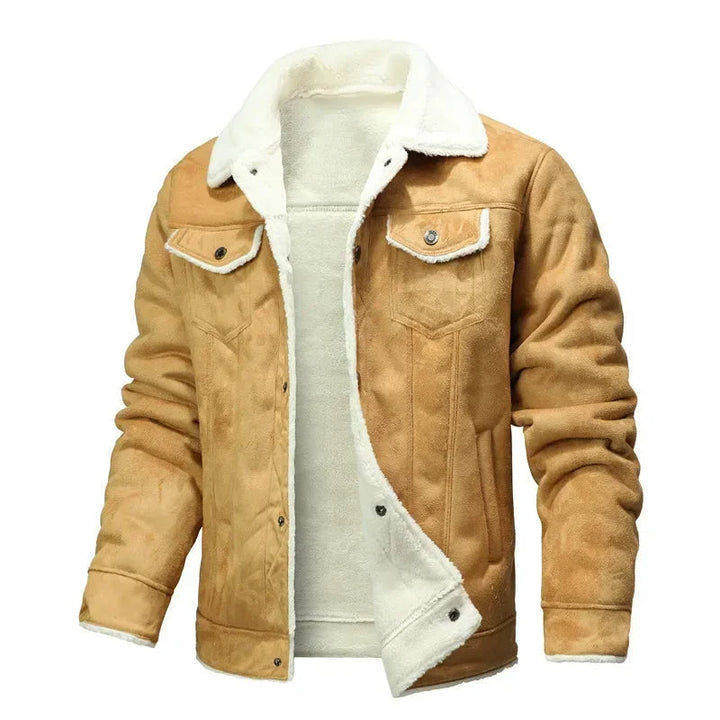 Elegante warme Plüschjacke für Männer – ideal für kalte Wintertage