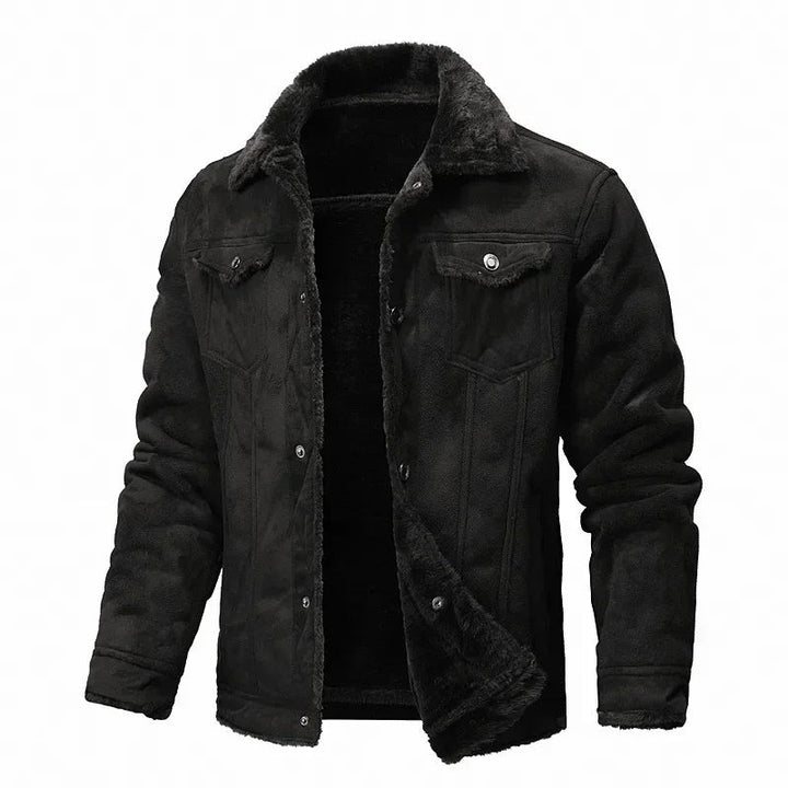 Elegante warme Plüschjacke für Männer – ideal für kalte Wintertage