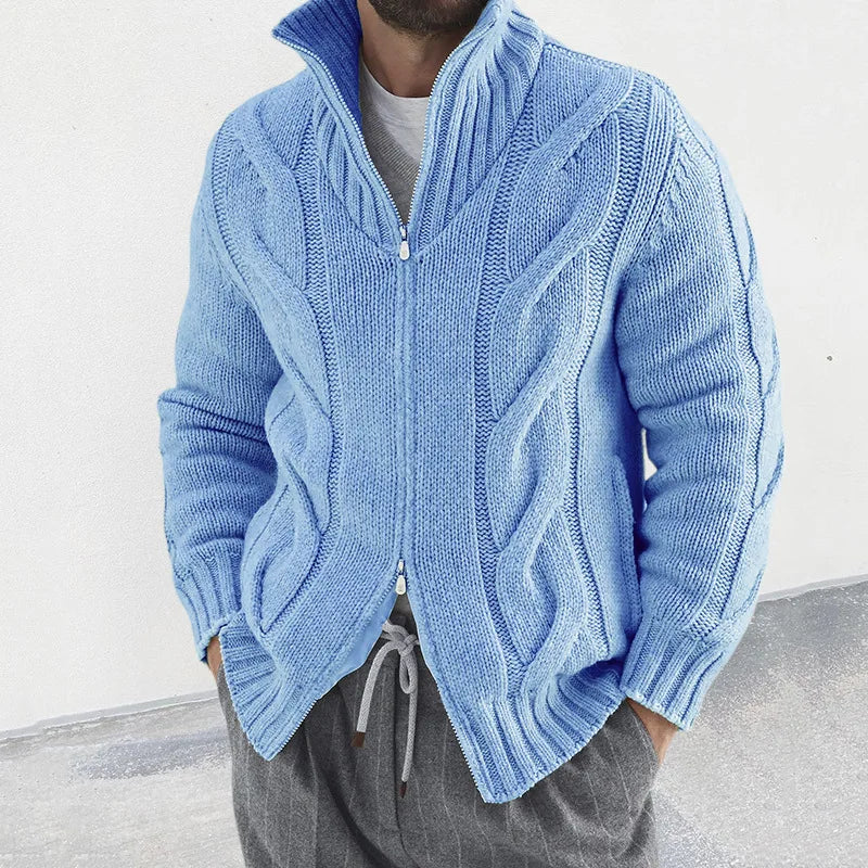 Elegante Winter-Strickjacke für Männer – kuschelig, stilvoll und ideal für Herbst- und Wintertage.