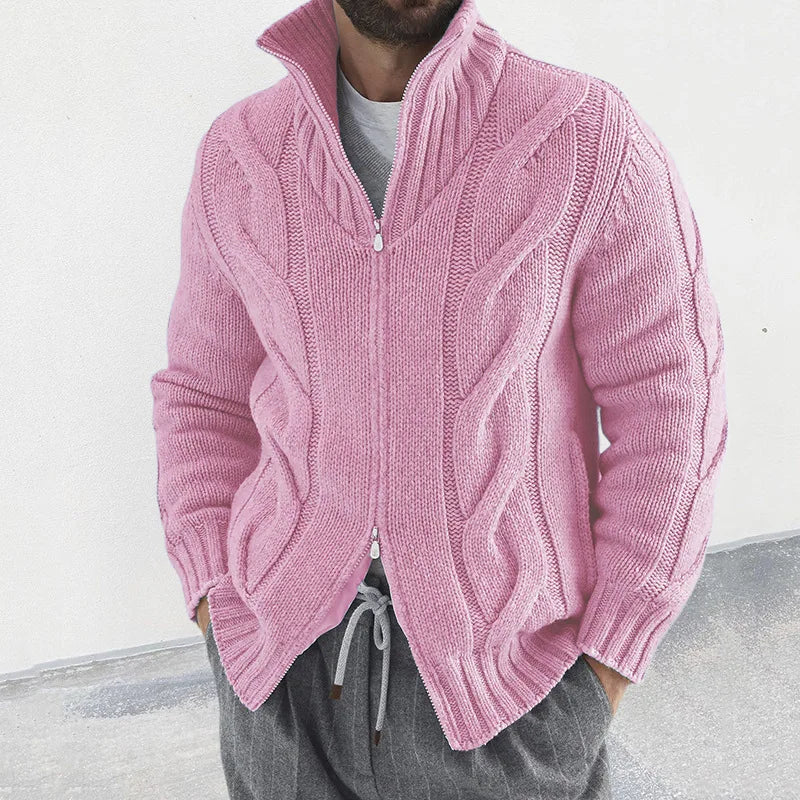 Elegante Winter-Strickjacke für Männer – kuschelig, stilvoll und ideal für Herbst- und Wintertage.