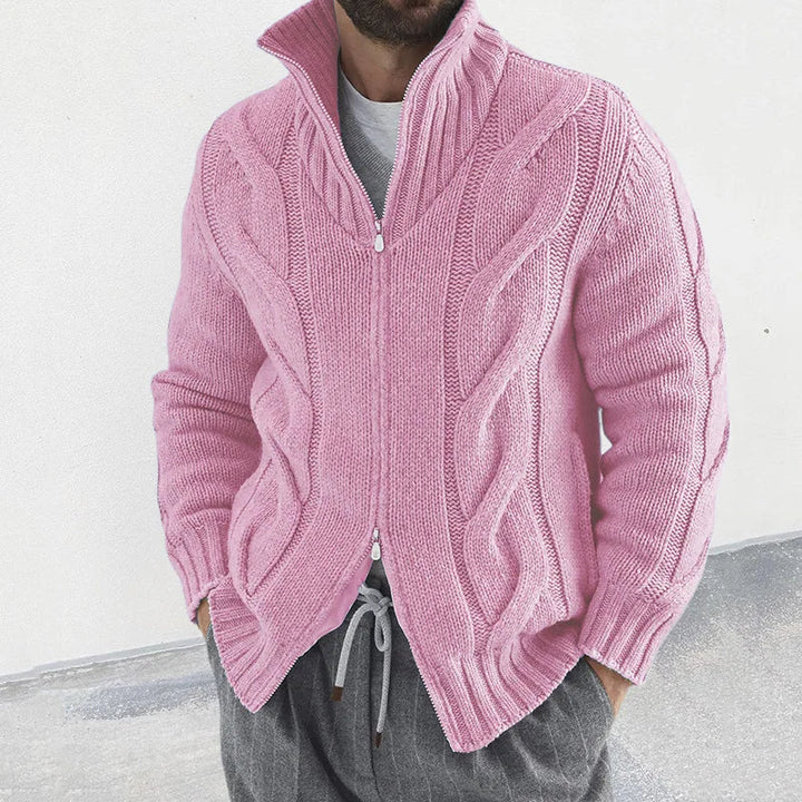 Elegante Winter-Strickjacke für Männer – kuschelig, stilvoll und ideal für Herbst- und Wintertage.