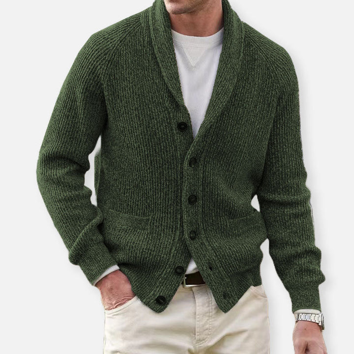 Elegante Winter-Strickjacke für Männer, ideal für kalte Herbst- und Wintertage