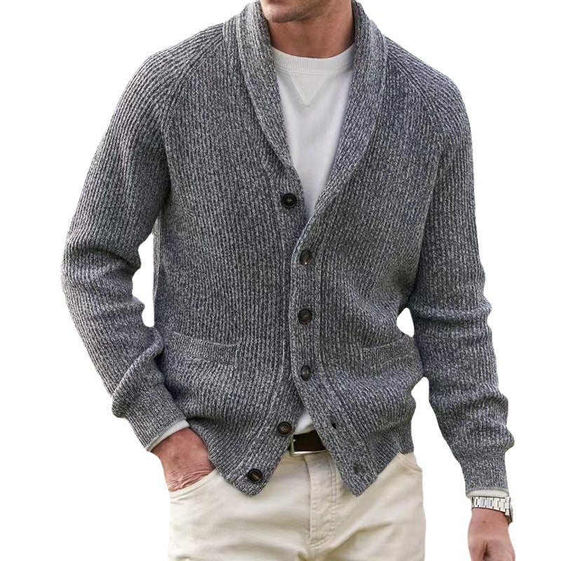 Elegante Winter-Strickjacke für Männer, ideal für kalte Herbst- und Wintertage