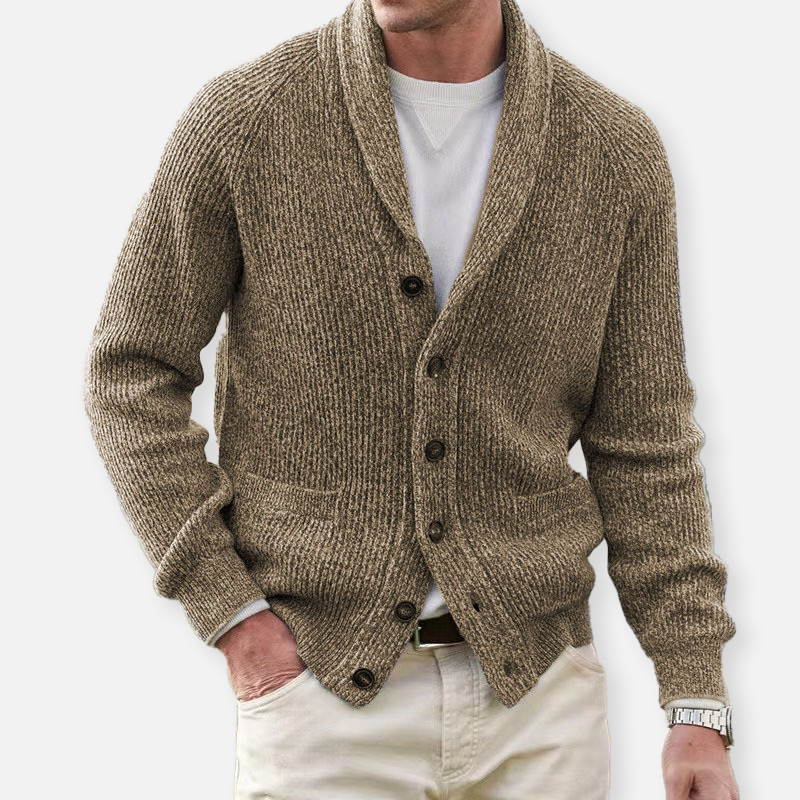 Elegante Winter-Strickjacke für Männer, ideal für kalte Herbst- und Wintertage