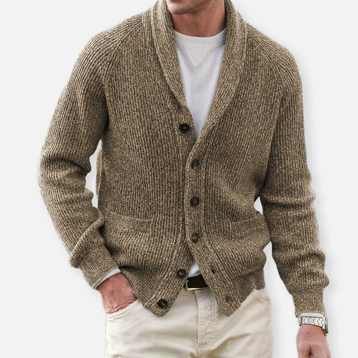 Elegante Winter-Strickjacke für Männer, ideal für kalte Herbst- und Wintertage