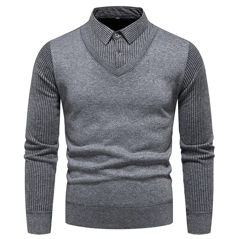Eleganter Freizeitpullover für Männer, ideal für Herbst- und Wintertage, mit stilvollem Design und hohem Tragekomfort