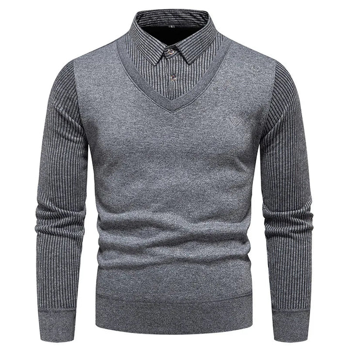 Eleganter Freizeitpullover für Männer, ideal für Herbst- und Wintertage, mit stilvollem Design und hohem Tragekomfort