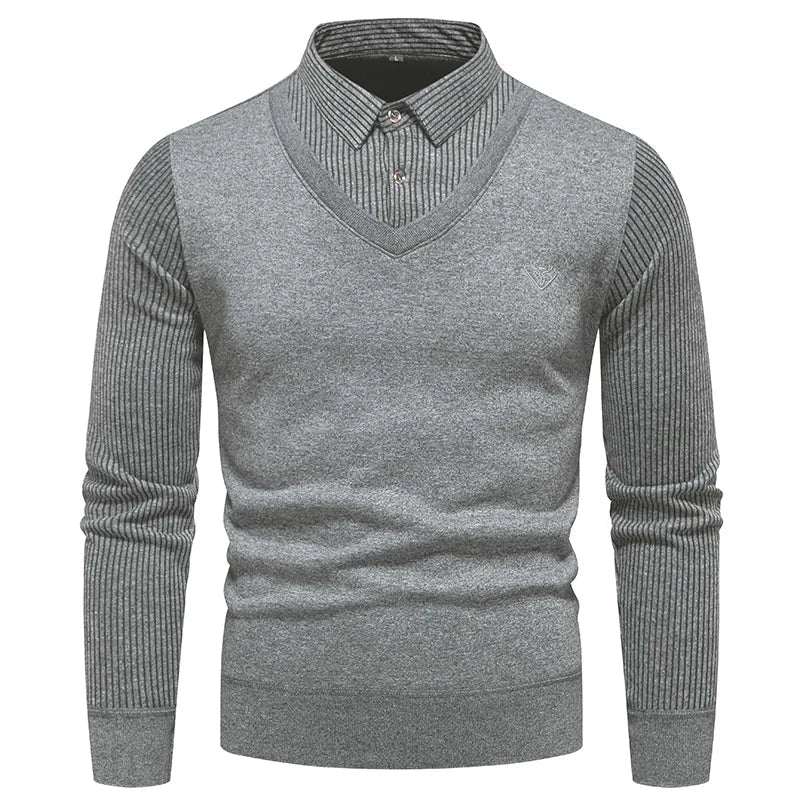 Eleganter Freizeitpullover für Männer, ideal für Herbst- und Wintertage, mit stilvollem Design und hohem Tragekomfort