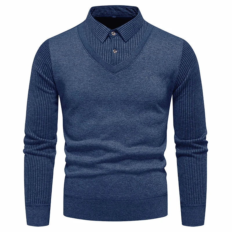 Eleganter Freizeitpullover für Männer, ideal für Herbst- und Wintertage, mit stilvollem Design und hohem Tragekomfort