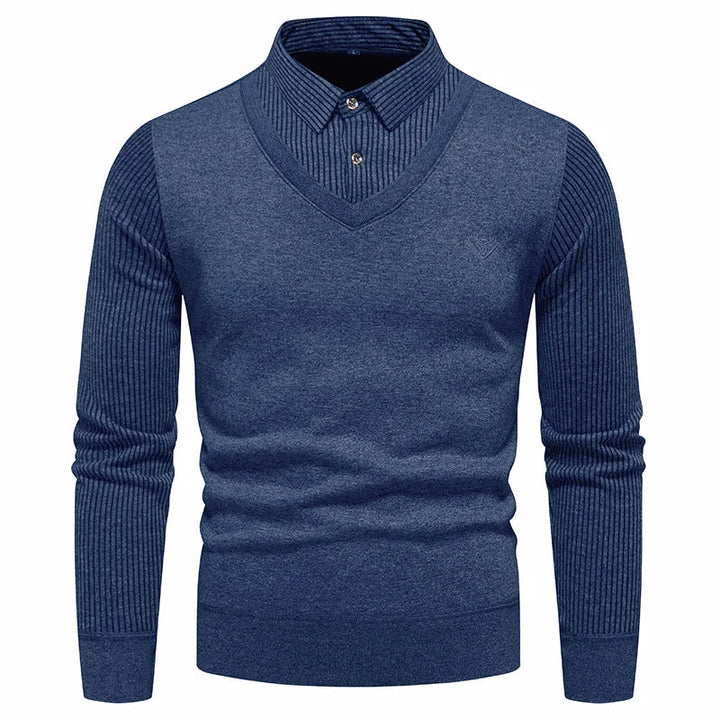 Eleganter Freizeitpullover für Männer, ideal für Herbst- und Wintertage, mit stilvollem Design und hohem Tragekomfort