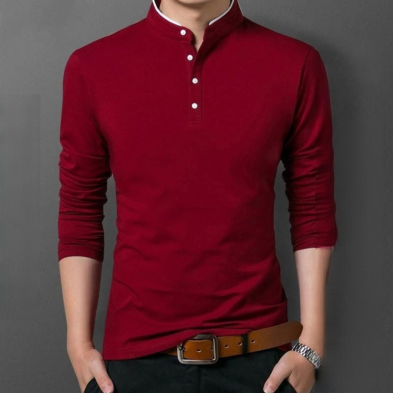 Eleganter Freizeitpullover für Männer, ideal für kühle Herbst- und Wintertage.