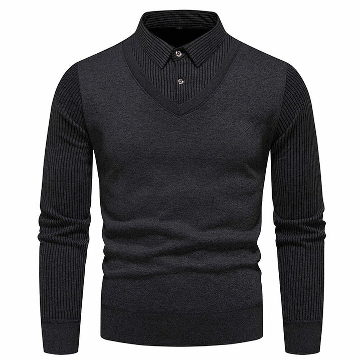 Eleganter Freizeitpullover für Männer, ideal für Herbst- und Wintertage, mit stilvollem Design und hohem Tragekomfort