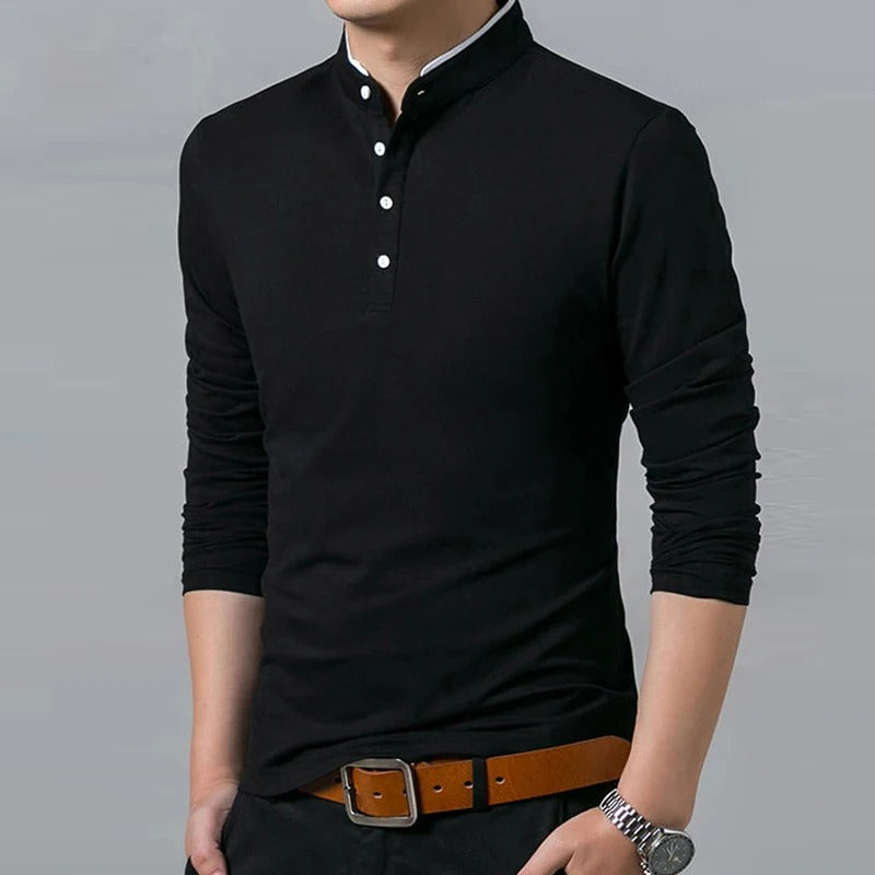 Eleganter Freizeitpullover für Männer, ideal für kühle Herbst- und Wintertage.