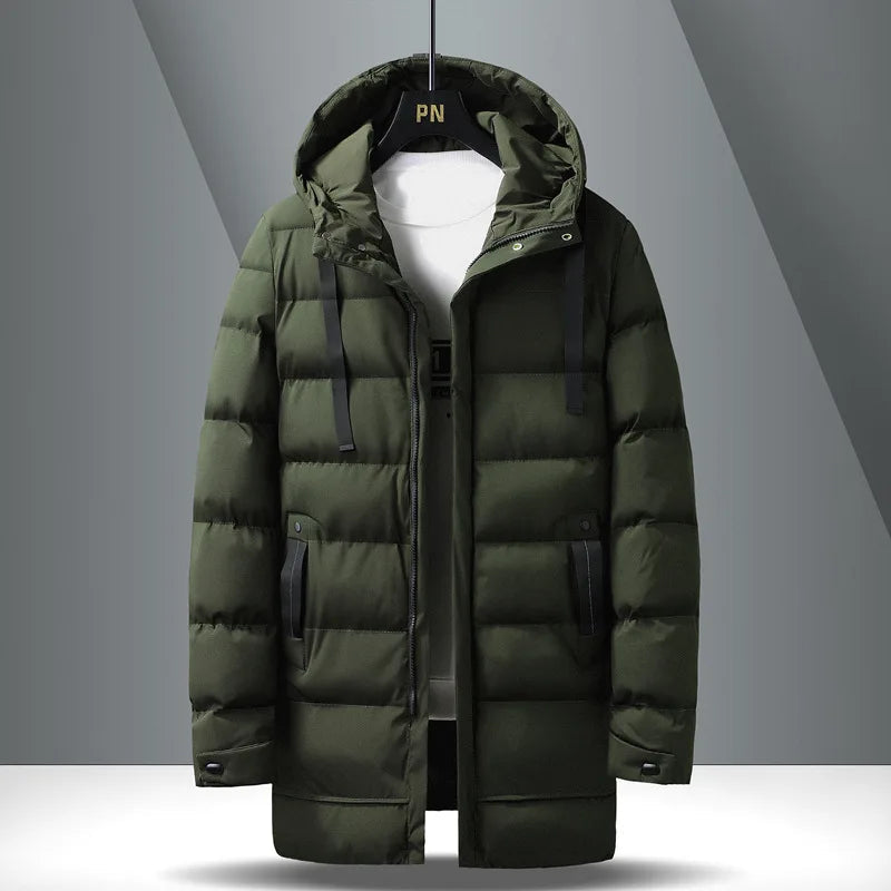 Eleganter und funktionaler Herren-Winterparka für kalte Tage