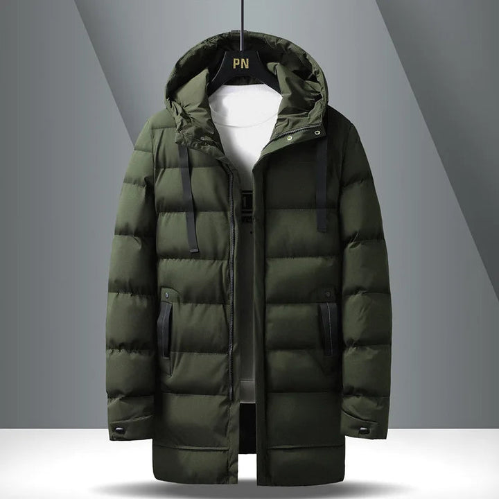 Eleganter und funktionaler Herren-Winterparka für kalte Tage